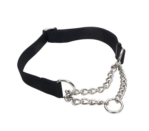 Coastal Nylon Chain Check Choke Martingale Collar Small Large in Red or Black Pet Agree Professional Services